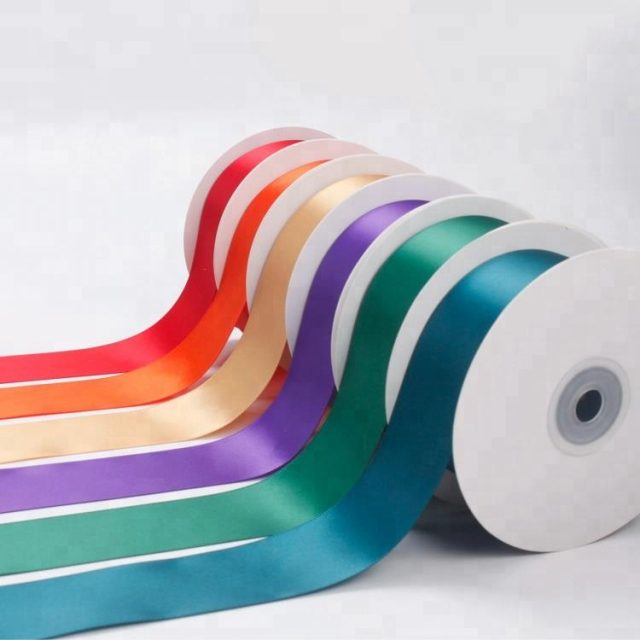 Factory wholesale custom plain silk ribbon rolls (1)