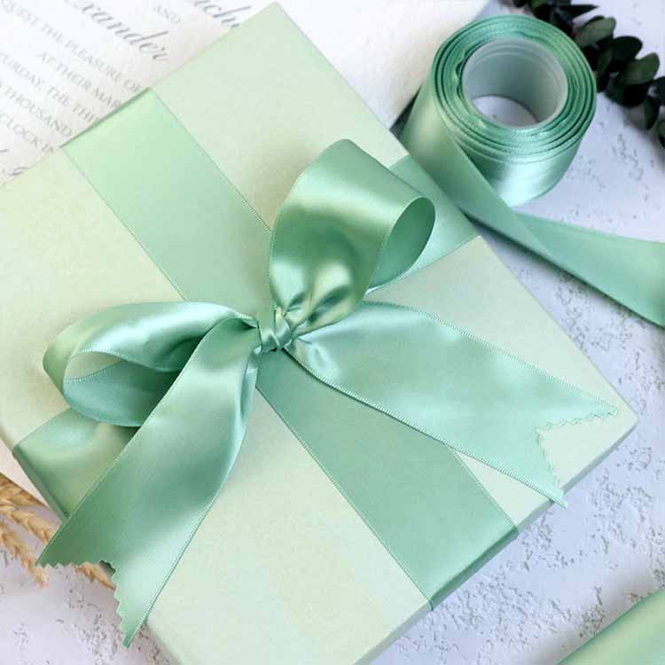 Factory wholesale custom plain silk ribbon rolls (4)