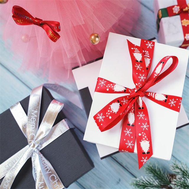 Hot selling wholesale christmas snowflake pattern ribbon (5)