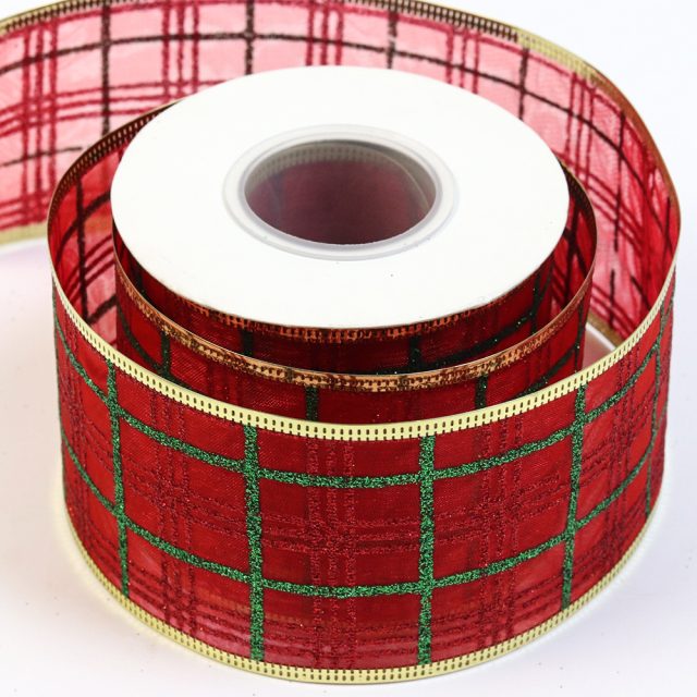 Wholesale packaging decoration wired side ribbon rolls (3)
