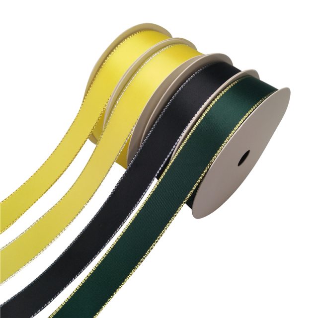 Wholesale single-sided gold wire edge wired ribbon (2)