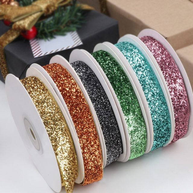 Wholesale Christmas Decoration Shiny Metallic Velvet Ribbon (3)