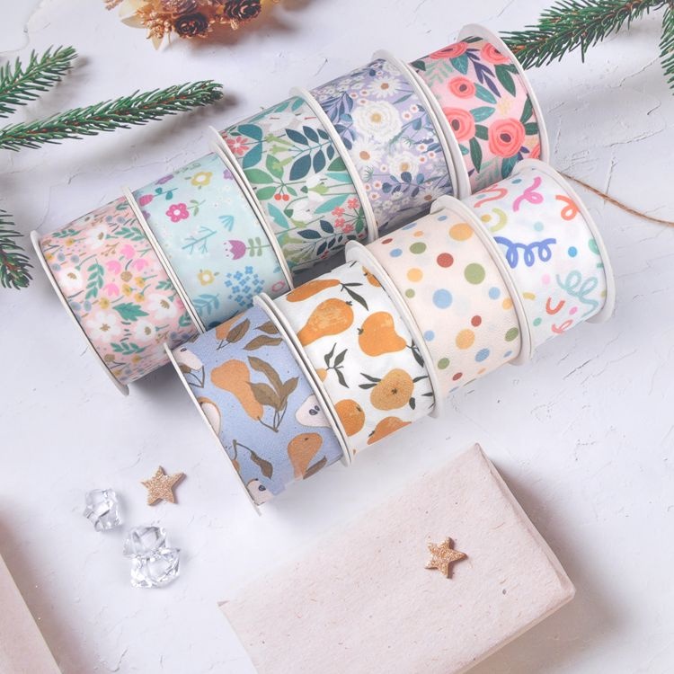 Wholesale floral ribbon daisy flower burlap decoration